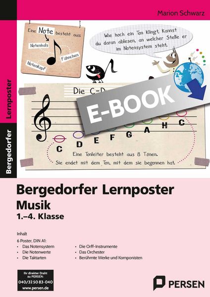 Produktbild: Lernposter Musik - 1.-4. Klasse