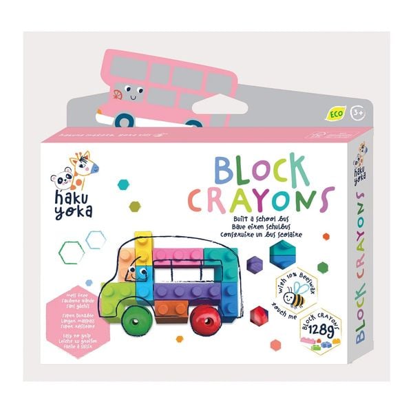 Produktbild: HAKUYOKA - Block-Wachsmalkreiden Schulbus