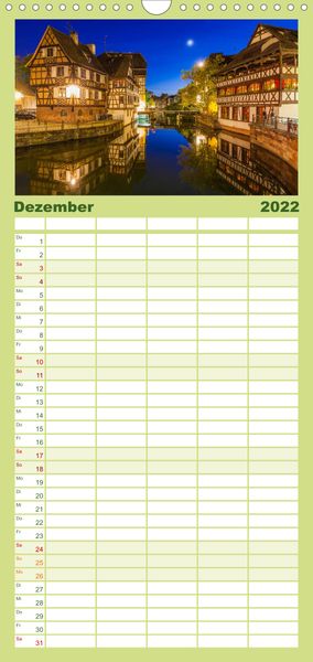 Produktbild: Familienplaner E L S A S S Impressionen (Wandkalender 2022 , 21 cm x 45 cm, hoch)