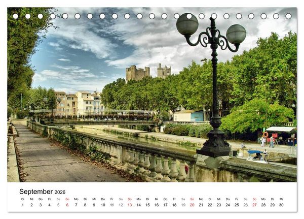 Produktbild: Frankreich- St&auml;dte und D&ouml;rfer des Languedoc-Roussillon (Tischkalender 2026 DIN A5 quer), CALVENDO Monatskalender