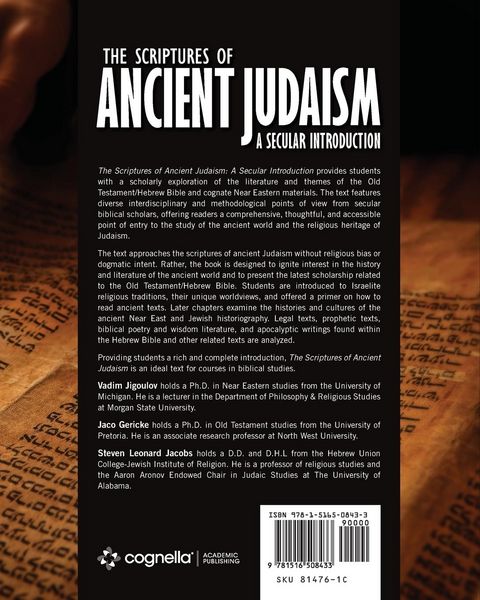 Produktbild: The Scriptures of Ancient Judaism