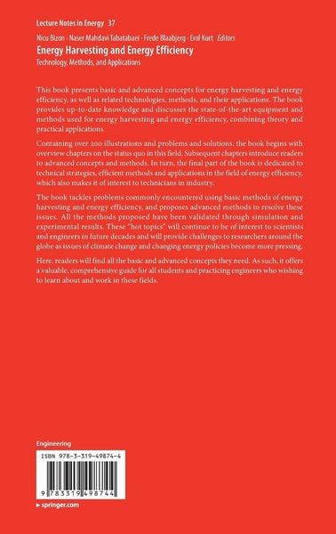 Produktbild: Energy Harvesting and Energy Efficiency