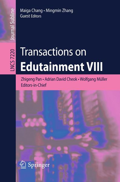 Produktbild: Transactions on Edutainment VIII