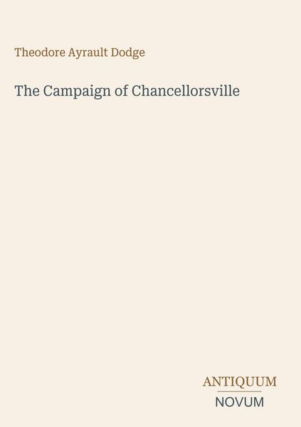 Produktbild: The Campaign of Chancellorsville