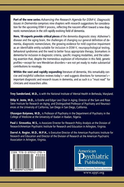 Produktbild: Diagnostic Issues in Dementia