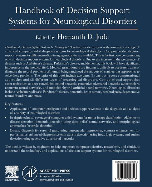 Produktbild: Handbook of Decision Support Systems for Neurological Disorders