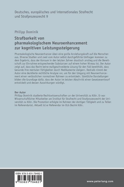 Produktbild: Strafbarkeit von pharmakologischem Neuroenhancement zur kognitiven Leistungssteigerung