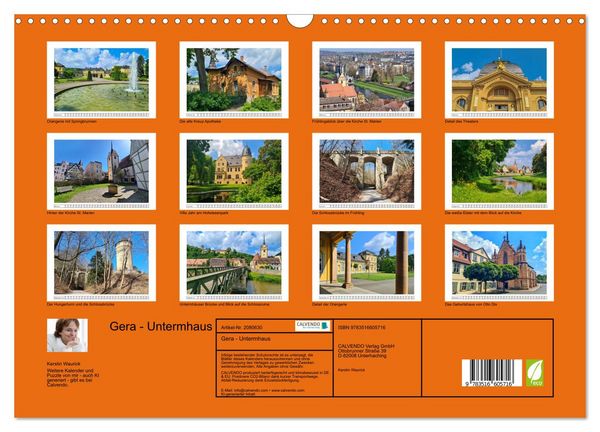 Produktbild: Gera - Untermhaus (Wandkalender 2026 DIN A3 quer), CALVENDO Monatskalender