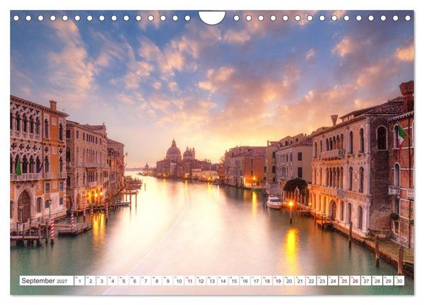 Produktbild: Venedig und Burano - Lagunenstadt und bunte H&auml;user (Wandkalender 2027 DIN A4 quer), CALVENDO Monatskalender