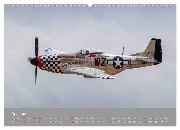 Produktbild: The Flying Legends (High Quality Premium Wall Calendar 2026 DIN A2 landscape),CALVENDO 12 Month Wall Calendar