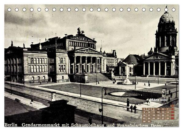 Produktbild: Gr&uuml;&szlig;e aus Berlin &ndash; Die Stadt in historischen Ansichten (Tischkalender 2026 DIN A5 quer), CALVENDO Monatskalender