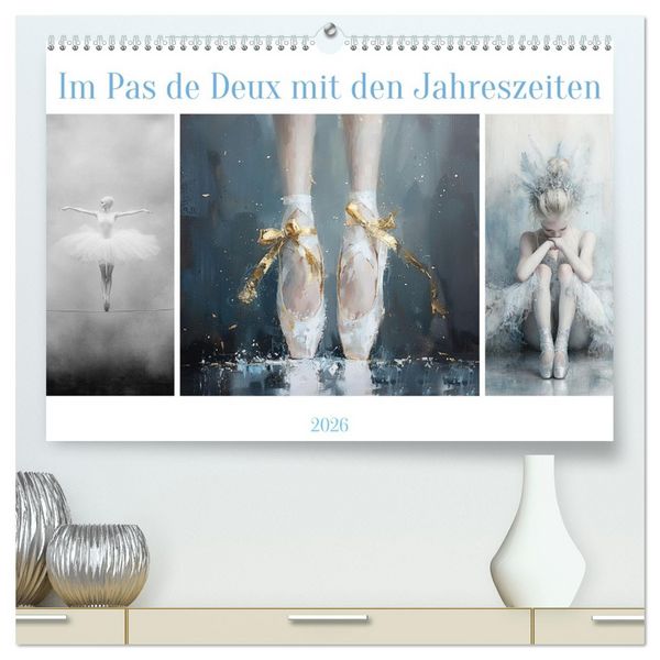 Produktbild: Im Pas de Deux mit der Stille (hochwertiger Premium Wandkalender 2026 DIN A2 quer), Kunstdruck in Hochglanz