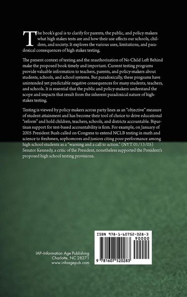 Produktbild: The Paradoxes of High Stakes Testing