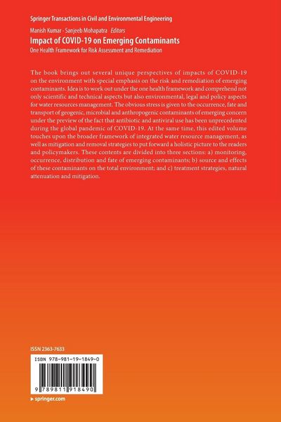Produktbild: Impact of COVID-19 on Emerging Contaminants