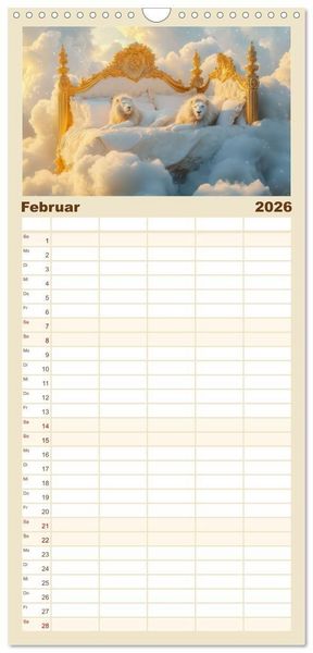 Produktbild: Familienplaner 2026 - Traumhafte Illusionen - Imagin&auml;r und surreal mit 5 Spalten (Wandkalender, 21 x 45 cm) CALVENDO