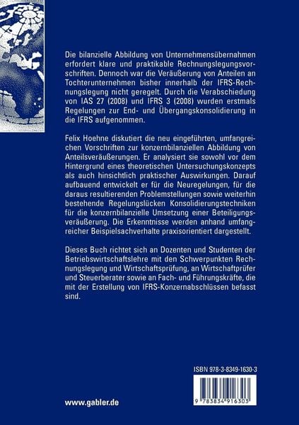 Produktbild: Ver&auml;u&szlig;erung von Anteilen an Tochterunternehmen im IFRS-Konzernabschluss