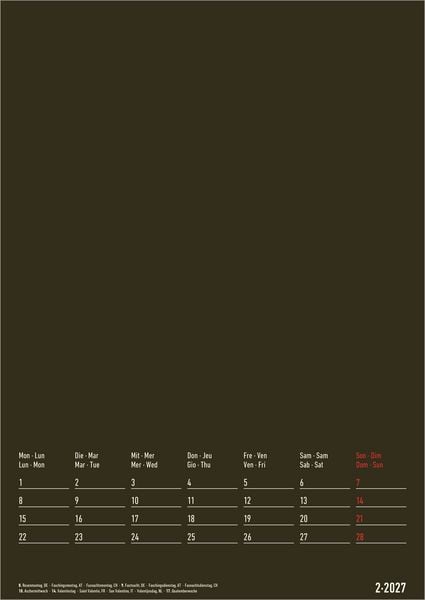 Produktbild: Kreativkalender A4 - 2 in 1 2027