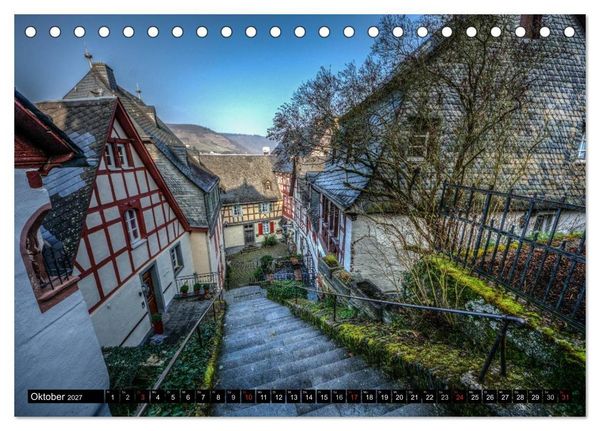 Produktbild: Mosel Impressionen Mystische Burgen und magische Orte (Tischkalender 2027 DIN A5 quer), CALVENDO Monatskalender