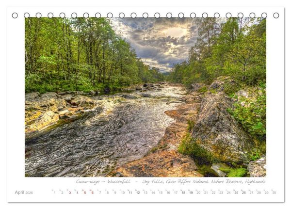 Produktbild: Sehnsucht Schottland (Tischkalender 2026 DIN A5 quer), CALVENDO Monatskalender