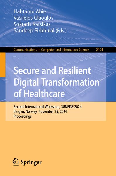 Produktbild: Secure and Resilient Digital Transformation of Healthcare