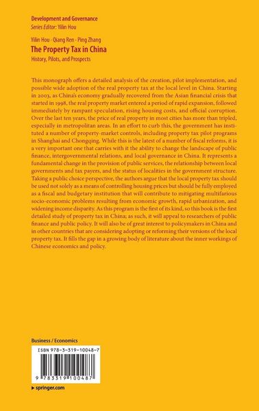 Produktbild: The Property Tax in China
