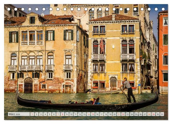 Produktbild: Wundervolles Venedig (Tischkalender 2026 DIN A5 quer), CALVENDO Monatskalender