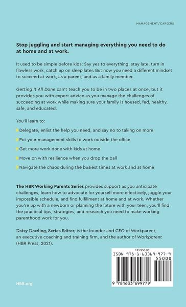 Produktbild: Getting It All Done (HBR Working Parents Series)