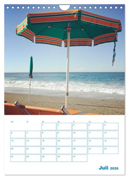 Produktbild: Blauer Ligurien Sommer (Wandkalender 2026 DIN A4 hoch), CALVENDO Monatskalender