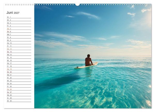 Produktbild: Hot Beach Boys (hochwertiger Premium Wandkalender 2027 DIN A2 quer), Kunstdruck in Hochglanz