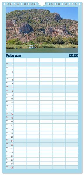 Produktbild: Familienplaner 2026 - Sommer an der T&uuml;rkischen &Auml;g&auml;is mit 5 Spalten (Wandkalender, 21 x 45 cm) CALVENDO