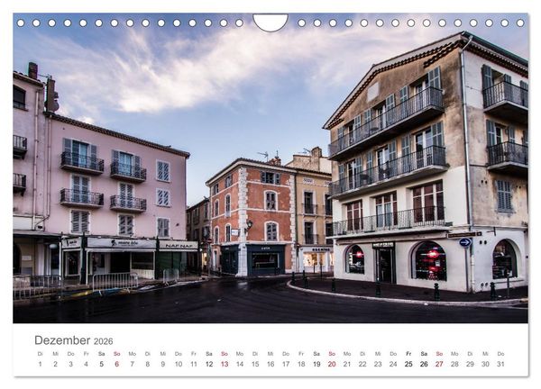Produktbild: Saint Tropez - Early Morning Street Photography (Wandkalender 2026 DIN A4 quer), CALVENDO Monatskalender