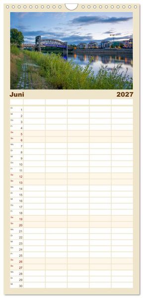 Produktbild: Familienplaner 2027 - Magdeburg an der Elbe - Der Planer mit 5 Spalten (Wandkalender, 21 x 45 cm) CALVENDO