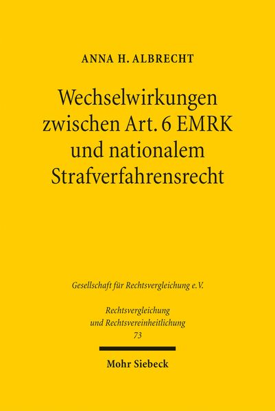 Produktbild: Albrecht, A: Wechselwirkungen zwischen Art. 6 EMRK und natio