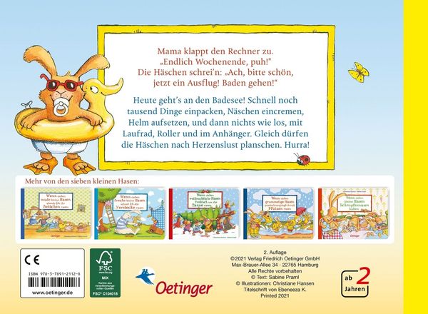 Produktbild: Wenn sieben kleine Badehasen quietschfidel ans Wasser rasen