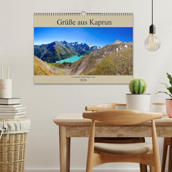 Produktbild: Gr&uuml;&szlig;e aus Kaprun (Wandkalender 2026 DIN A3 quer), CALVENDO Monatskalender