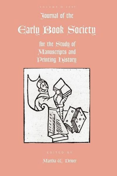 Produktbild: Journal of the Early Book Society Vol 10
