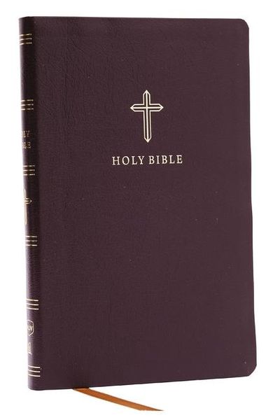 Produktbild: NKJV Holy Bible, Ultra Thinline, Burgundy Bonded Leather, Red Letter, Comfort Print