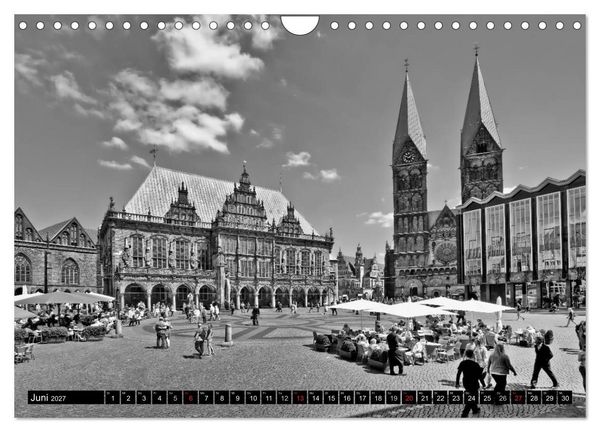 Produktbild: Historisches Bremen (Wandkalender 2027 DIN A4 quer), CALVENDO Monatskalender