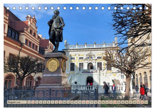 Produktbild: Buntes Leipzig (Tischkalender 2026 DIN A5 quer), CALVENDO Monatskalender