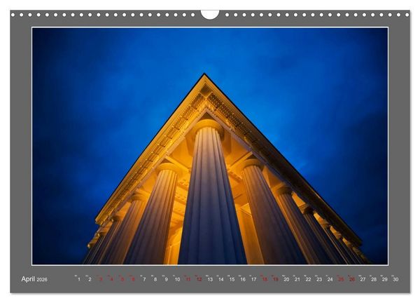 Produktbild: Gro&szlig;stadtabend - Die blaue Stunde in Wien (Wandkalender 2026 DIN A3 quer), CALVENDO Monatskalender
