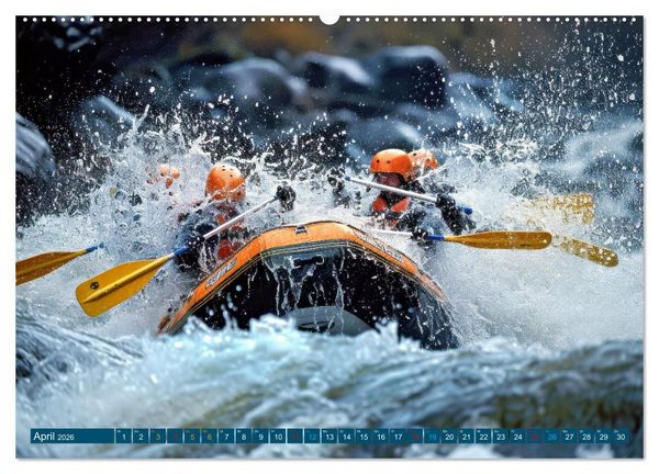 Produktbild: Faszination Wildwasser - Rafting (Wandkalender 2026 DIN A2 quer), CALVENDO Monatskalender