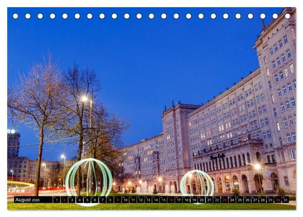 Produktbild: Light Art in Leipzig (Tischkalender 2026 DIN A5 quer), CALVENDO Monatskalender