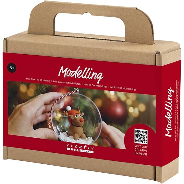 Produktbild: Creativ Company DIY Sets Modellieren Mini Kreativ Set Modellieren, Rentier, Weihnachten Kreativ Box