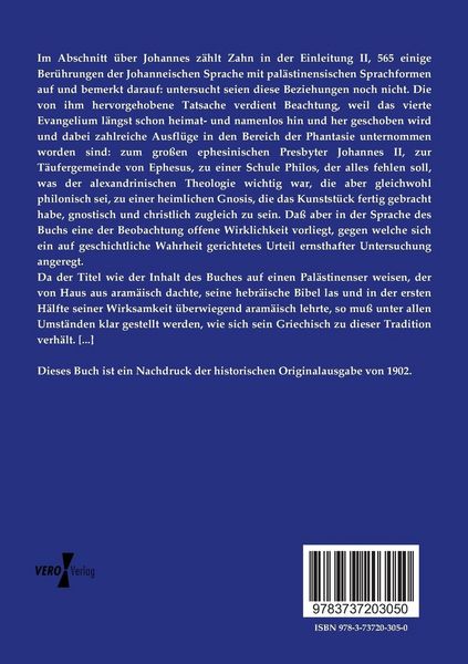 Produktbild: Die Sprache und Heimat des vierten Evangelisten