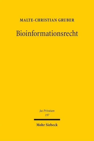 Produktbild: Bioinformationsrecht
