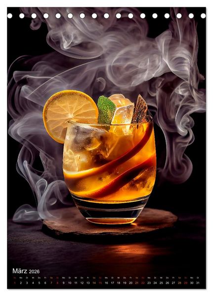 Produktbild: Cocktails - Bew&auml;hrter Genuss neu interpretiert (Tischkalender 2026 DIN A5 hoch), CALVENDO Monatskalender
