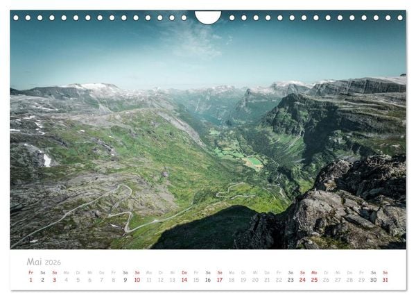 Produktbild: Norwegische Berg- und Fjordlandschaften (Wandkalender 2026 DIN A4 quer), CALVENDO Monatskalender
