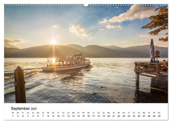 Produktbild: Bayerische Seen - Wo die Berge das Wasser ber&uuml;hren (hochwertiger Premium Wandkalender 2027 DIN A2 quer), Kunstdruck in Hochglanz