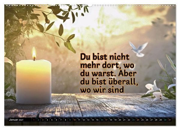 Produktbild: Trost - in stillen Momenten (Wandkalender 2027 DIN A2 quer), CALVENDO Monatskalender
