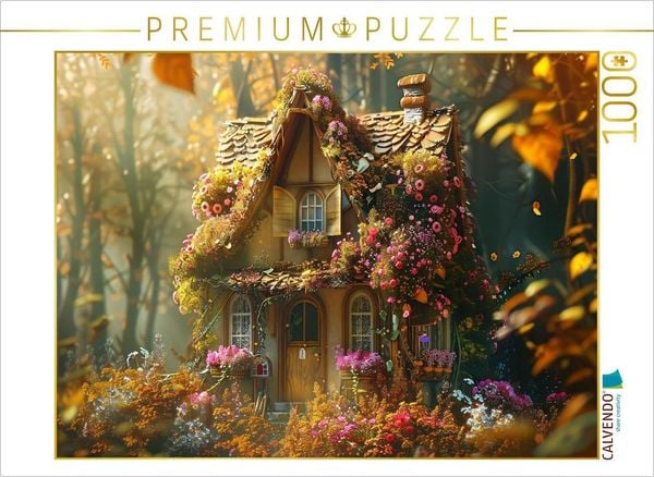 CALVENDO Puzzle Ein Motiv aus dem Kalender 'Das kleine Häuschen im Wald' | 1000 Teile Lege-Größe 64x48cm Foto-Puzzle für glückliche Stunden